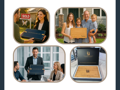 Realtor Closing Gift, Gift Box & Thank You Card