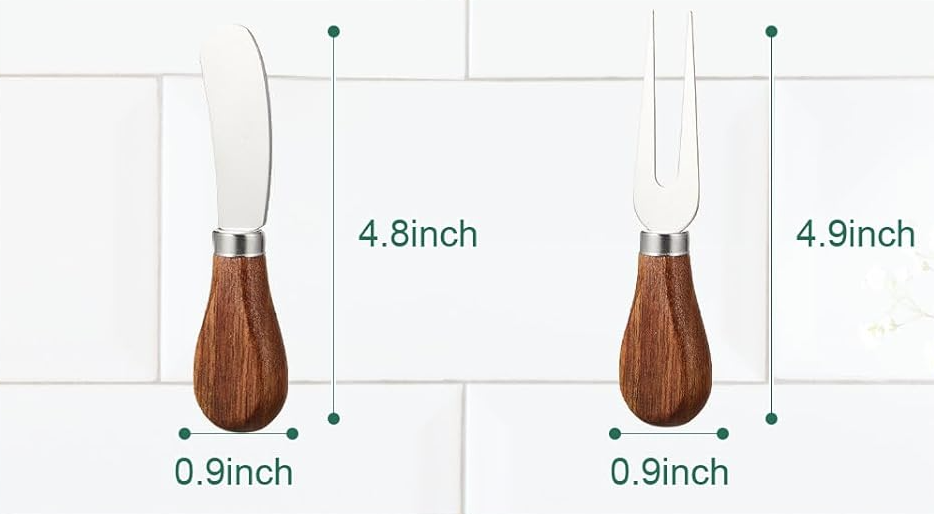 Acacia Wood Cheese Board Gift Set – Personalized Laser Engraving Included